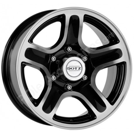 Jante alu 15 pouces DOTZ Hammada Noir 6x139,7