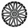 Enjoliveur 13 pouces noir argent bicolore MILAN - pack 4 enjoliveurs