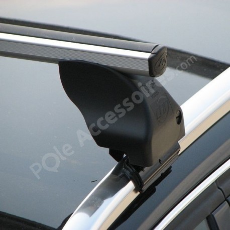 Barres de toit pré montées fixation main courante railing TOTUS Alu 2161
