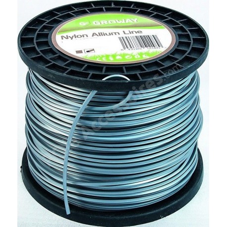 Fil débroussailleuse rond aluminium 3 mm ALLIUM bobine 168 mètres