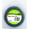 Fil debroussailleuse rond coextrudé 3 mm DUAL blister 56 mètres