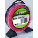 Fil debroussailleuse carré 3 mm SILENT blister 28 mètres