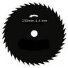Lame disque débroussailleuse 40 dents 255 mm x 1,4 mm ep.