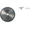 Lame disque débroussailleuse 60 dents WIDIA 255 mm x 1,4 mm ep.