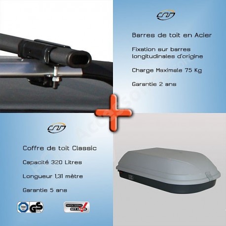 Pack Barres universelles pour barres longitudinales et Coffre ECO 950 SW