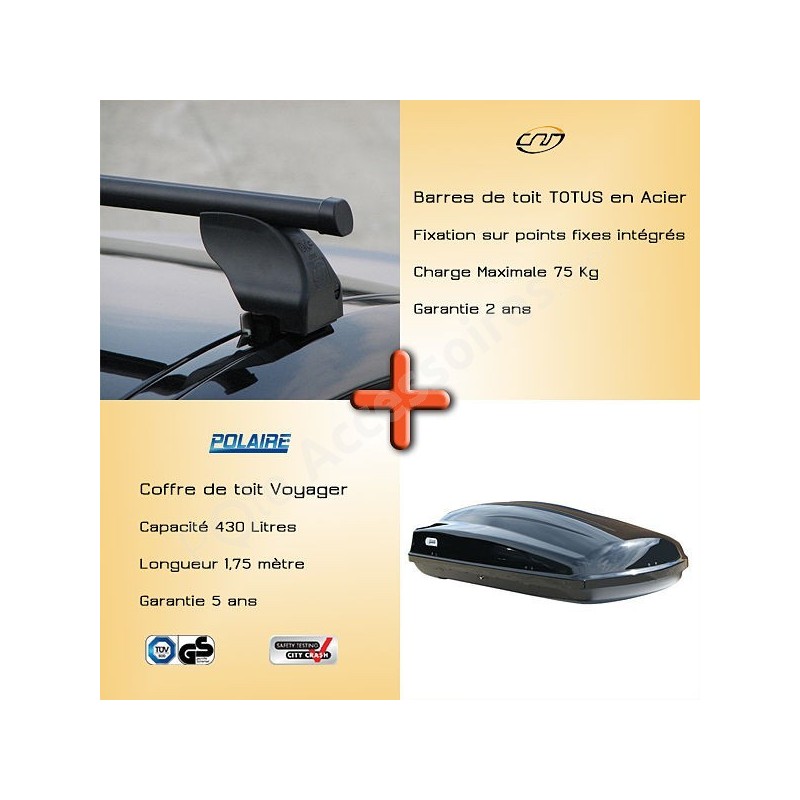 Barre de toit pour PEUGEOT 3008