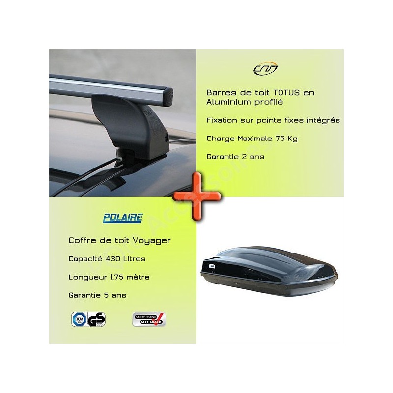 BARRES DE TOIT ACIER BMW SERIE 1 5P dès 2011