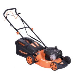 Tondeuse à gazon thermique tractée moteur Briggs et Stratton 4 Temps 46 cm de coupe