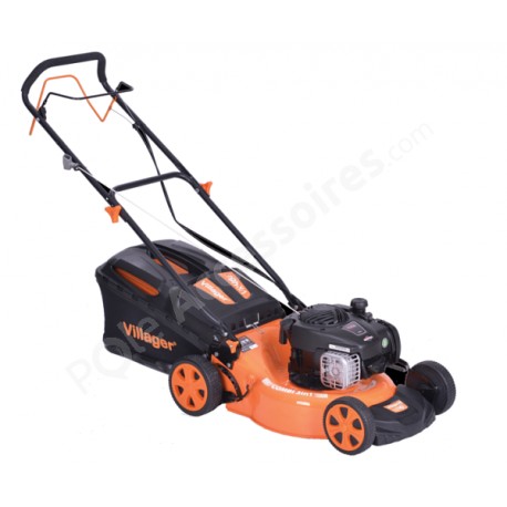 Tondeuse à gazon thermique tractée moteur Briggs et Stratton 4 Temps 46 cm de coupe