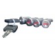 Serrures pour barres de toit acier TOTUS