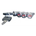 Serrures pour barres de toit acier TOTUS
