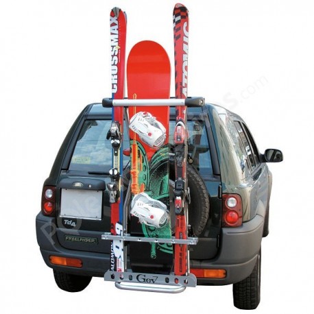 Porte-skis pour 4x4 a fixer sur la roue arrière - Accessoires auto - TECMA  ALPINA