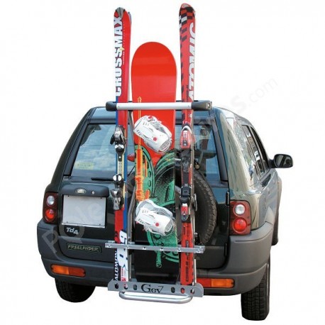 Porte ski arrière sur roue de secours 4x4 et SUV