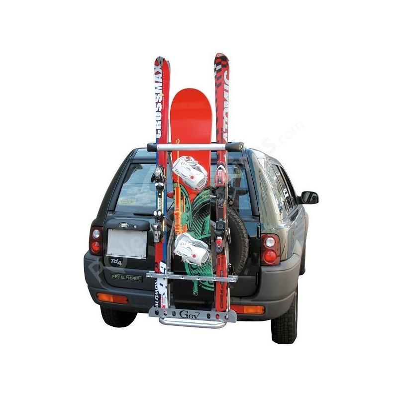 Porte ski sur barre de toit voiture , Porte ski XL 6 paires de skis antivol