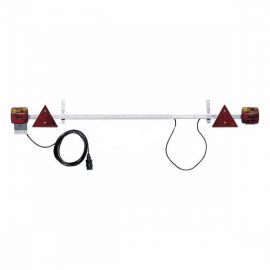 Plaque de signalisation extensible pour remorque