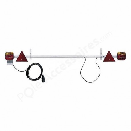 Plaque de signalisation extensible pour remorque