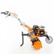 Motobineuse 7 Cv 6 fraises vitesses 2AV - 1 AR charrue - butteur - roues agraires 400x8 Ruris 7099