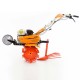 Motobineuse 7 Cv 6 fraises vitesses 2AV - 1 AR charrue - butteur - roues agraires 400x8 Ruris 7099