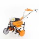 Motobineuse 7 Cv 6 fraises vitesses 2AV - 1 AR charrue - butteur - roues agraires 400x8 Ruris 7099
