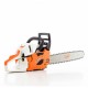 Tronçonneuse thermique 61,5 cm3 guide chaine 45 cm Ruris 511