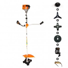 Débroussailleuse 33 cm3 tête fil automatique - 3 couteaux - harnais Ruris 320C