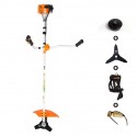 Débroussailleuse 26 cm3 tête fil automatique - couteau 3 dents - harnais Ruris 270C