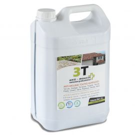 Antimousse 3T 5 litres concentré pour 1000 m² de traitement  toit toiture mur et sol