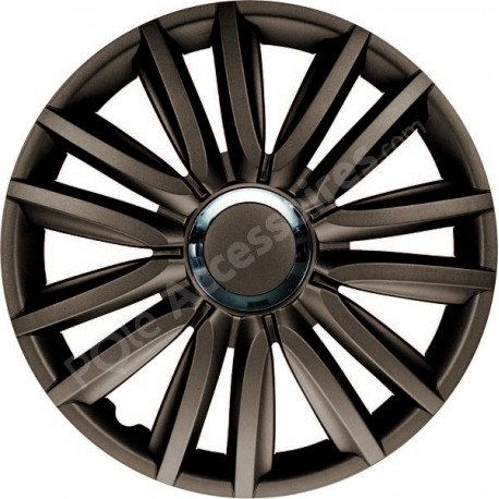 Enjoliveur 16 pouces anthracite INTENSO - pack 4 enjoliveurs