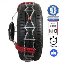 Chaines neige 9mm PREMIUM tension s automatique 215/50 R18