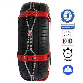 Chaine neige type chaussette neige Polaire Sock 116 pour pneu 235/50R18 235/55R17 235/60R16