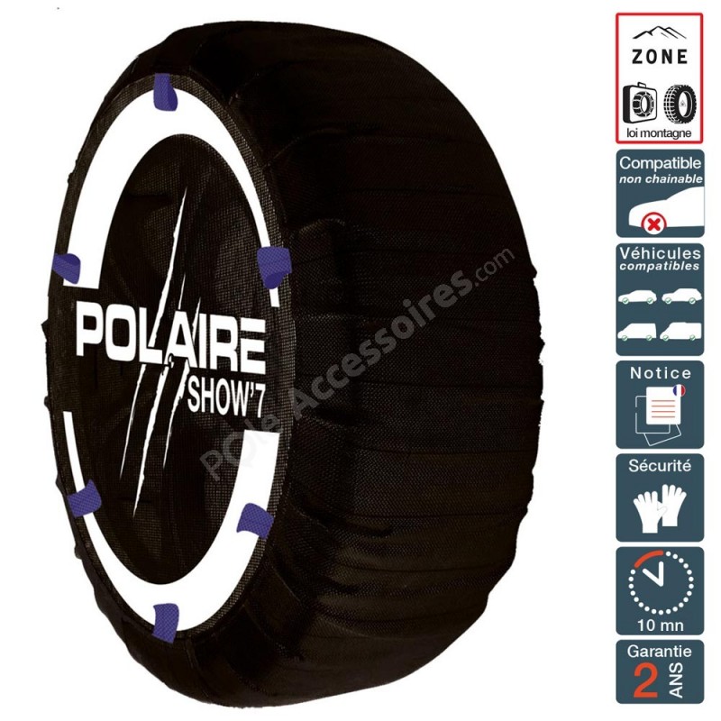 Chaine neige montage frontal et tension automatique pneu 255/35R21