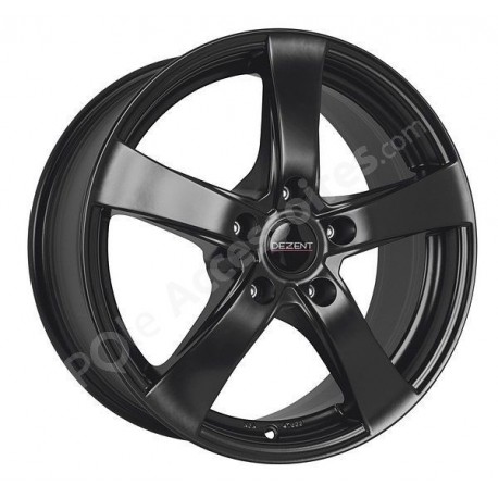 Jante alu 14 pouces DEZENT RE Noir 4x100 C1 Dokker Logan Sandero Megane Twingo