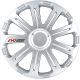 Enjoliveur 14 pouces argent EVO RACE - pack 4 enjoliveurs