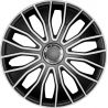 Enjoliveur 15 pouces noir et blanc VOLTEC - pack 4 enjoliveurs