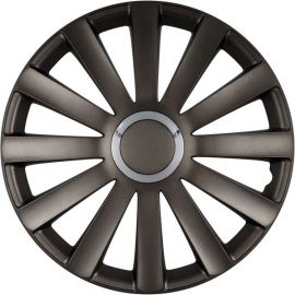 Enjoliveur 16 pouces anthracite SPYDER - pack 4 enjoliveurs