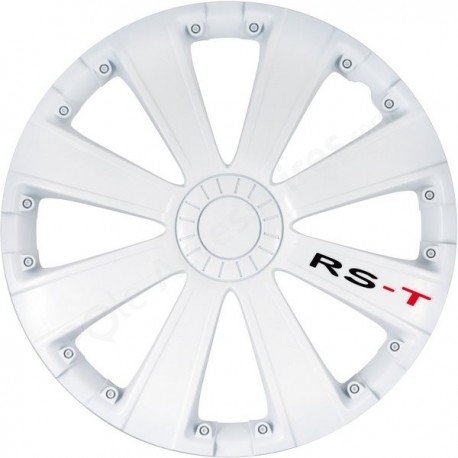 Enjoliveur 15 pouces blanc RST - pack de 4 enjoliveurs