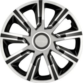 Enjoliveur 16 pouces noir chrome VERON - pack 4 enjoliveurs